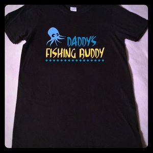 Handmade vinyl print daddy’s fishing buddy